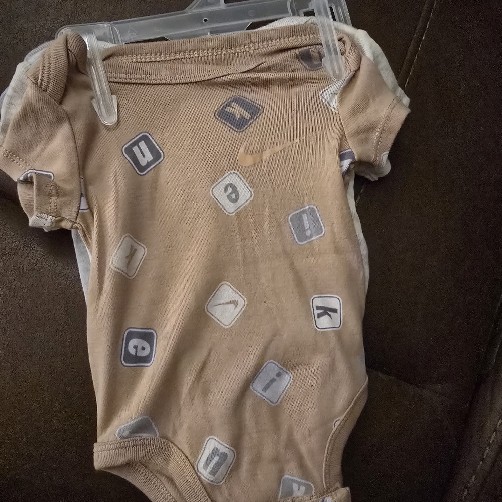 Nike Gray and White Onesies